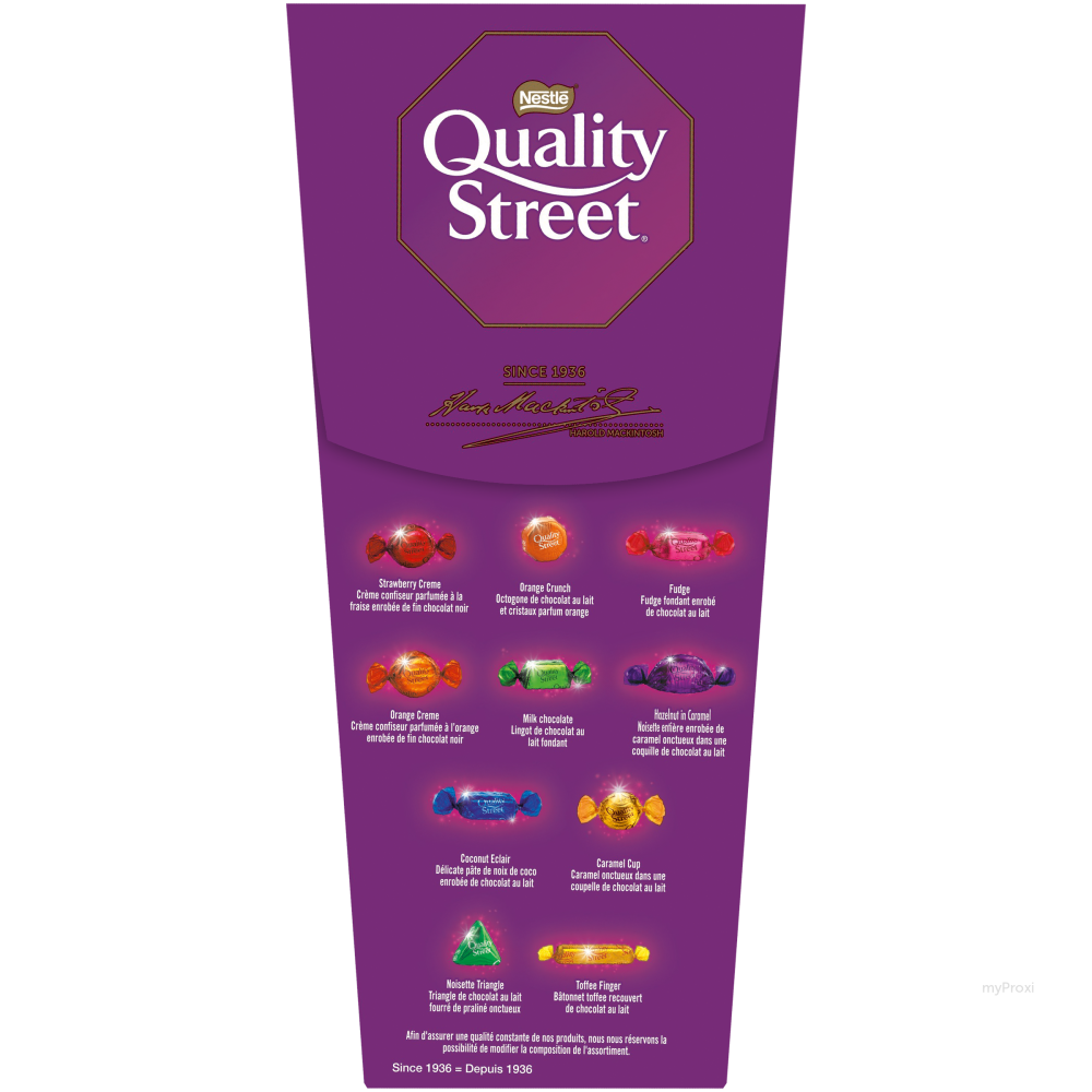 Quality Street Assortiment De Bonbons Chocolats Ballotin 265g 