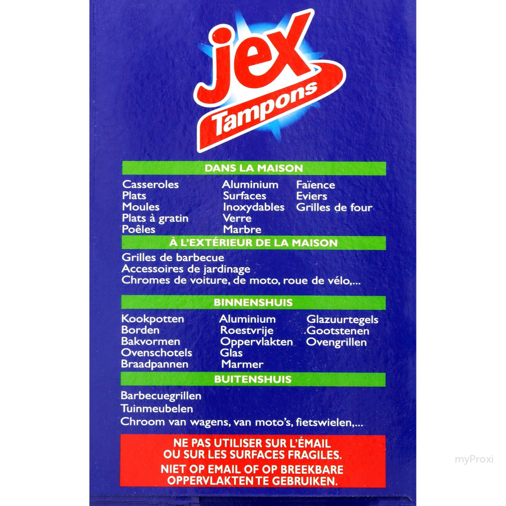 Tampon Jex Savon bleu - 12 tampons savons