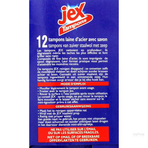 JEX TAMPONS SAVON X 12