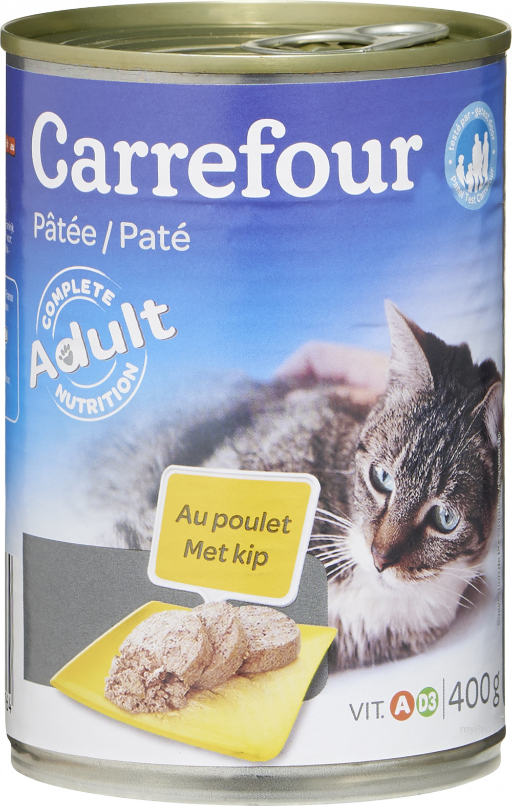 Pâtée pour chat Adulte en terrine de poulet CARREFOUR COMPANINO