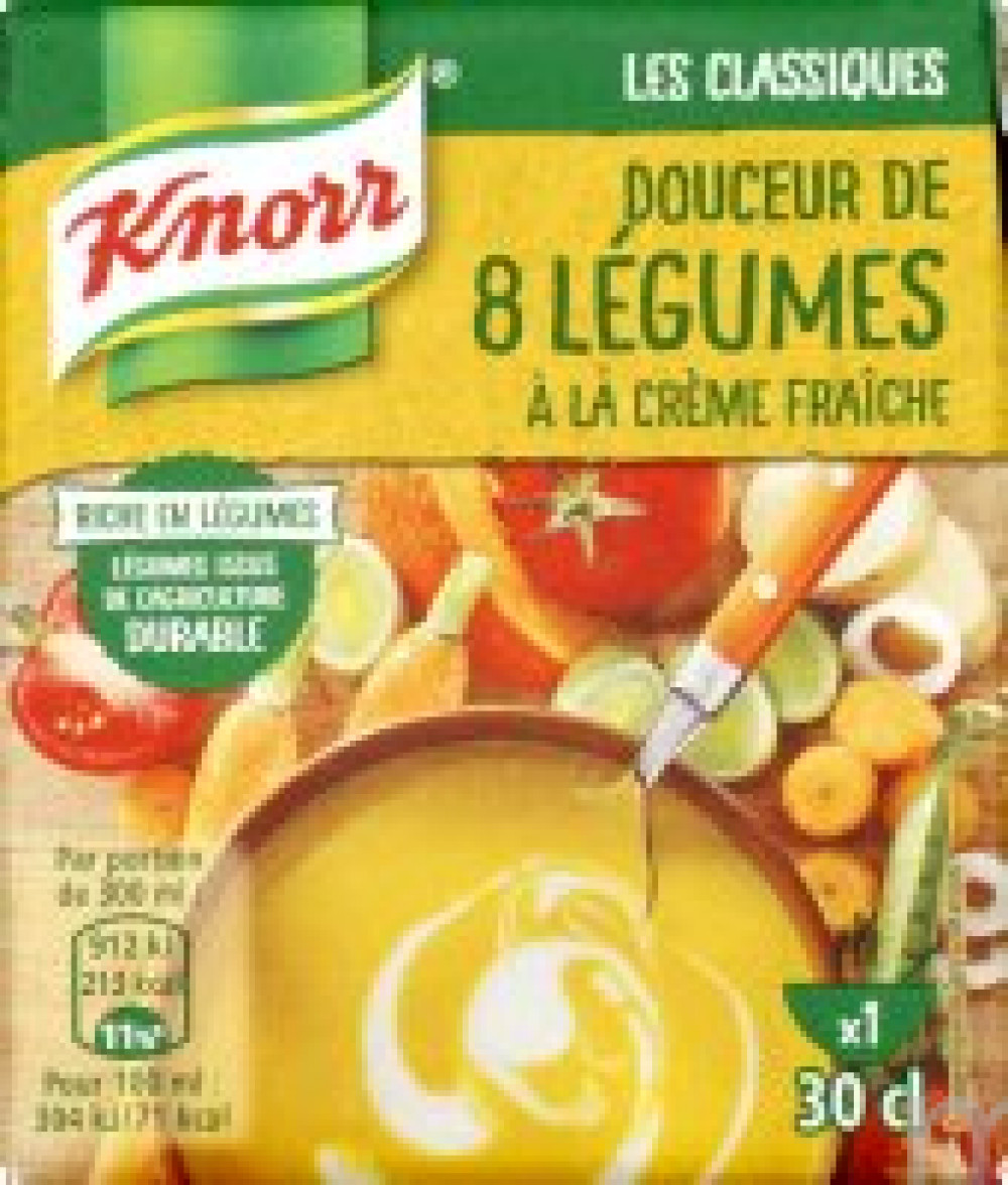 Knorr Soupe Douceur de 8 légumes à la crème fraîche 