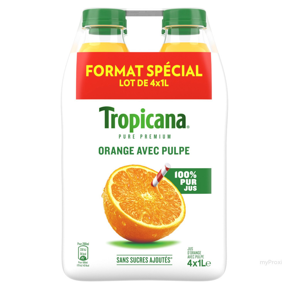 Jus D'orange Tropicana® Pur À 100 % - Beaucoup De Pulpe