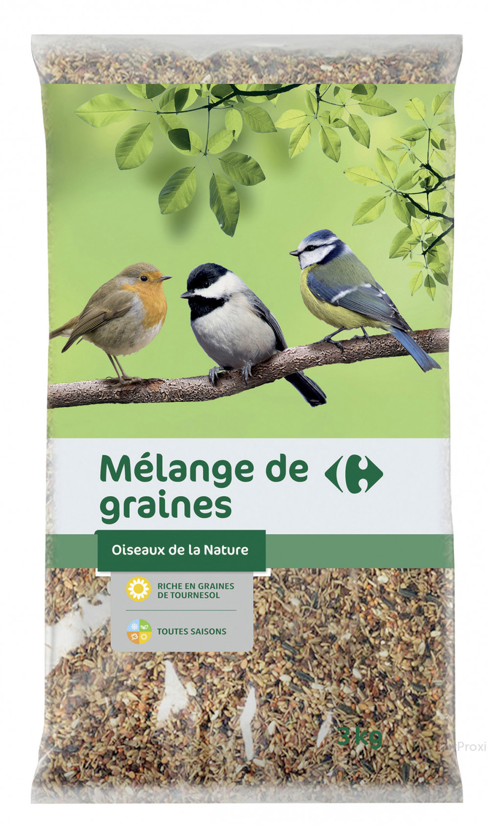 Mélange pour oiseaux de la nature Grain de Vie - 3 Kg : Grain de