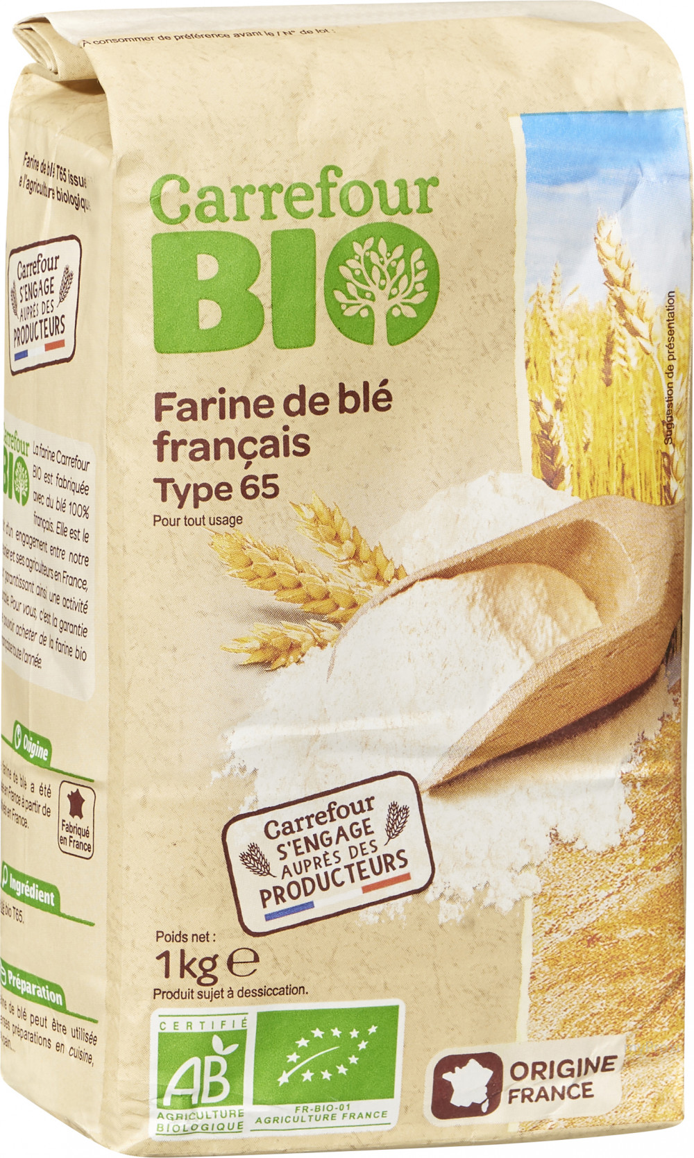 Farine de blé Biologique 1 Kg