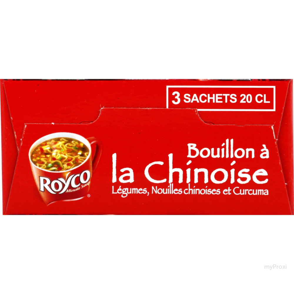 Bouillon légumes & vermicelles (Royco minute soup, 3 x 20cl)