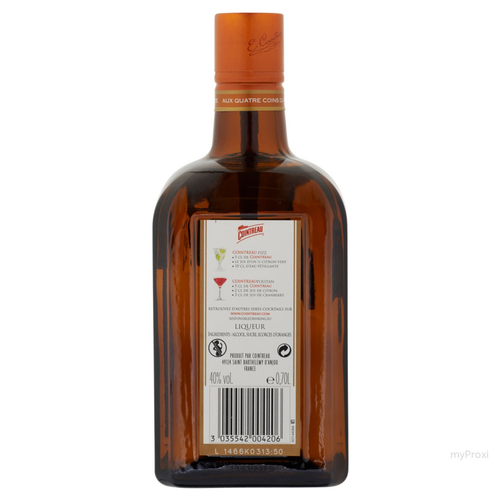 Liqueur COINTREAU : la bouteille de 70 cL à Prix Carrefour