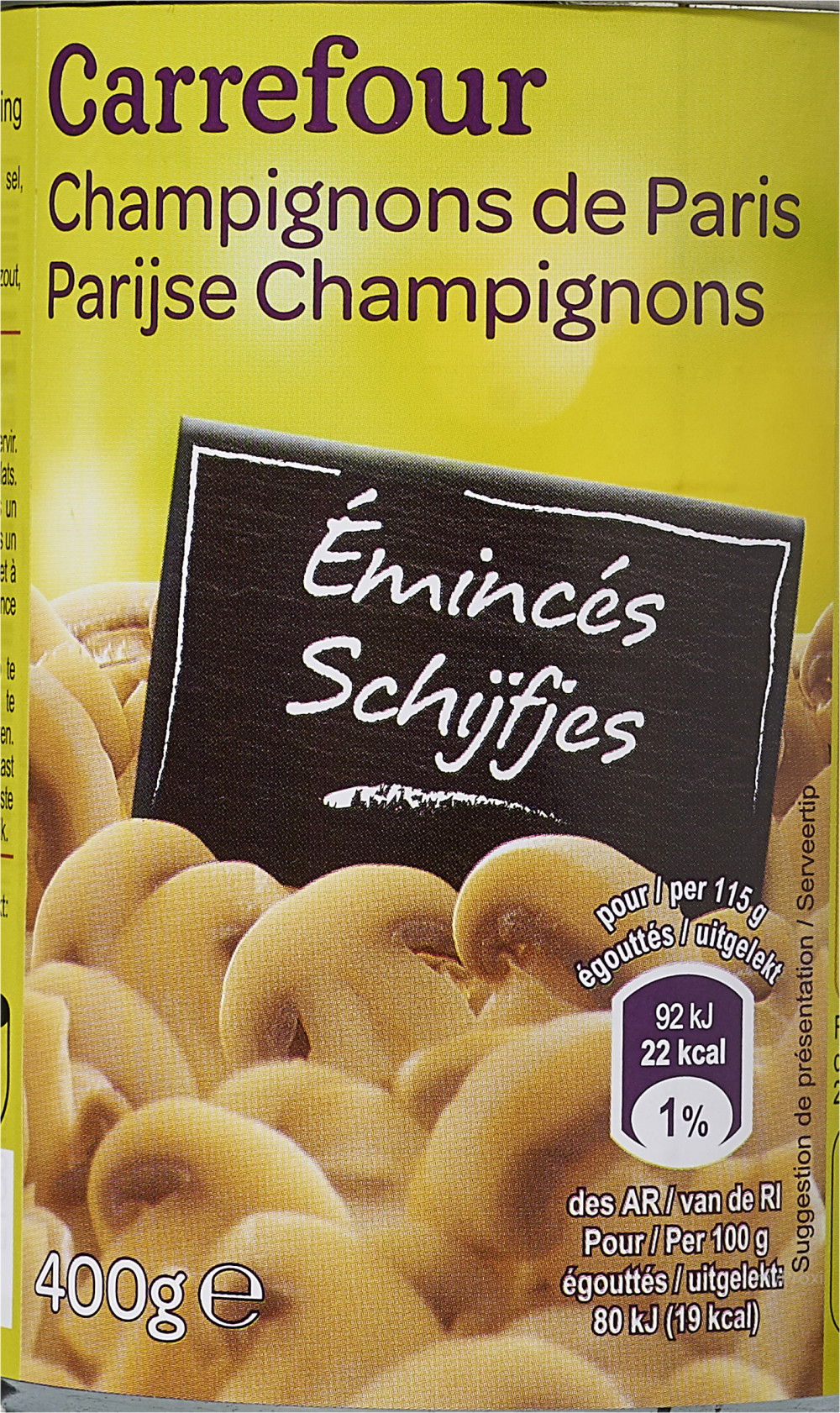 Champignons de Paris blancs CARREFOUR