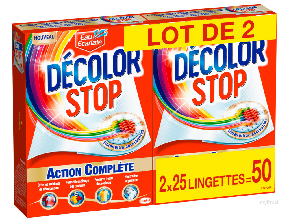 DECOLOR STOP Lingettes anti-décoloration action complète 35