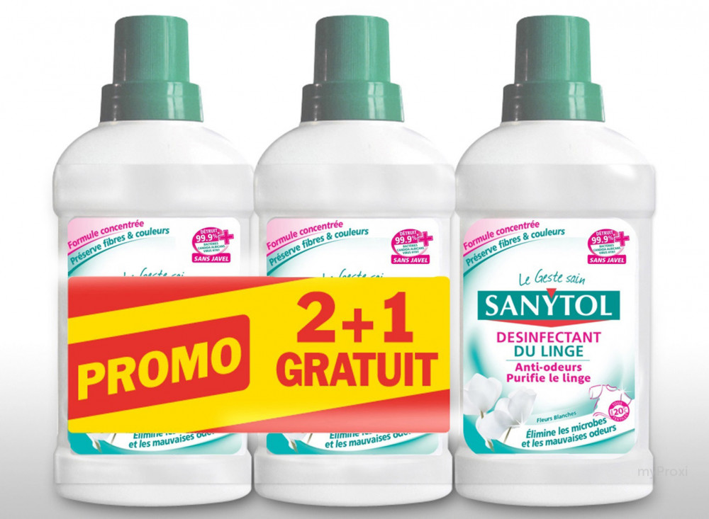Sanytol desinfectant pour le linge fleurs blanches 1l