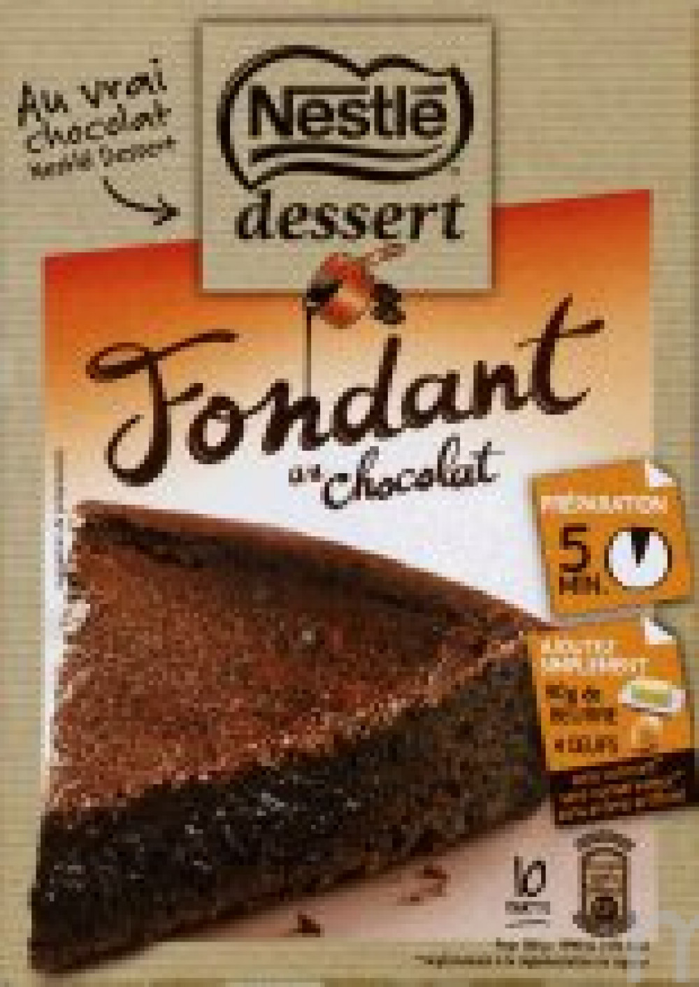 Nestlé Dessert - Préparation pour Gâteau - Fondant au Chocolat - 317g :  : Epicerie