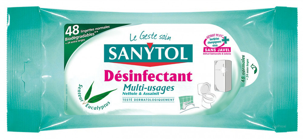 Lingettes Multi-Usages Desinfectant - Sanytol