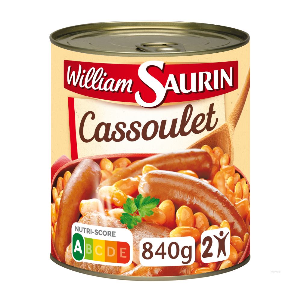 William Saurin Cassoulet Boite 840 g net : : Epicerie